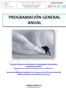 Programacion General Anual